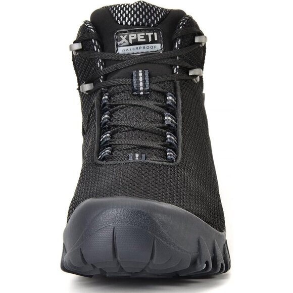 〽️Men\'s Black Xpety Terra Mid Waterproof Rubber Sole Hiking Boots main image 5
